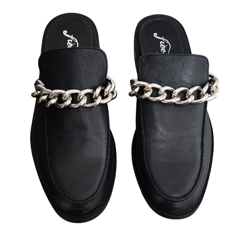 Free People Womens Vida Leather Mules Size 7 US/EURO 37.5